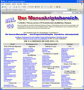 So sieht das neue Manuskripte-Men&uuml; aus