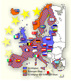 Die Schengen-Staaten und die EU