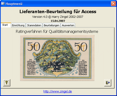 Lieferantenbeurteilung für Access®