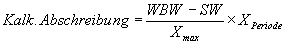 Die kalkulatorische Leistungsabschreibung