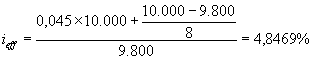 Die Näherung der Obligationsverzinsung