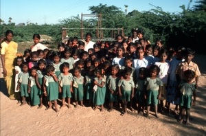 Schuluniformen schon für die Kleinsten in Indien