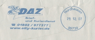 Noch ein Stempel auf der Rückseite!